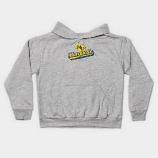 Support Marquette with this vintage design! Kids Hoodie